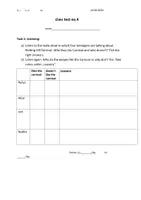 Vorschau - Klassenarbeiten - Klassenarbeit 7.Klasse Gesamtschule past progressive und relative pronouns - Deckblatt