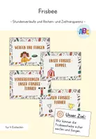 Vorschau - Unterrichtsreihen - Frisbee : Stundenverläufe und Reihen-und Zieltransparenz - Deckblatt