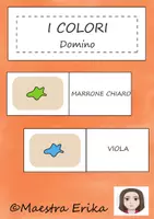 Vorschau - Spiele - Domino zum Thema "i colori" auf Italienisch - Deckblatt