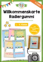Vorschau - Bildkarten - Willkommensgeschenk zum Schulstart: Radiergummi - Deckblatt