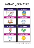 Vista previa - Juegos / Gamificación - The Seasons Spanish Vocab Game | Estaciones - página 2