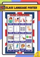 anteprima - Materiale di supporto/inclusione - Poster del linguaggio della classe ininglese - Pagina di copertina