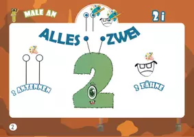 Vorschau - Unterrichtsreihen - Die Zahl 2 spielerisch entdecken – Zahlen lernen mit den Alonies - Seite 2
