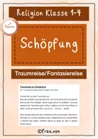 Vorschau - Text - Fantasiereise zur Schöpfung – Atempausen für Herz und Seele im Religionsunterricht (Klasse 1–4) - Deckblatt