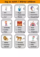 Vorschau - Arbeitsblätter - Sag es nicht Zirkus - DaZ/DaF, Deutsch (Spiel) - Seite 1