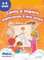 anteprima - Esercizi - CANTO E IMPARO ESPLORANDO IL MIO CORPO libro con canzoni - Pagina di copertina
