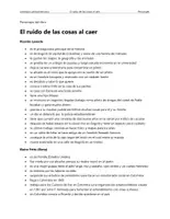 Vorschau - Text - El ruido de las cosas al caer – Los personajes - Deckblatt