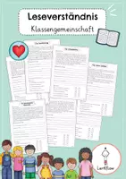 Vorschau - Arbeitsblätter - Lesetraining Klassengemeinschaft Leseverständnis | Kl. 2 - 4 - Deckblatt