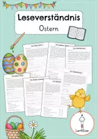 Vorschau - Arbeitsblätter - Lesetraining Ostern Leseverständnis | Kl. 2 - 4 - Deckblatt