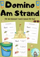 Vorschau - Spiele - Domino Am Strand (Klassen 1 und 2 sowie DaZ) - Deckblatt