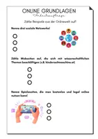 Vorschau - Arbeitsblätter - Online Grundlagen - Wissensüberprüfung - Seite 1