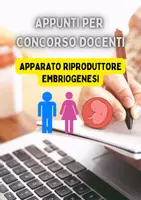 anteprima - Materiale di supporto/inclusione - Appunri sul Sistema Riproduttore ed Embriogenesi - Pagina di copertina