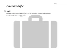Vorschau - Arbeitsblätter - Dichterkoffer Gedichte - Deckblatt