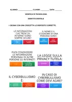 anteprima - Materiale di supporto/inclusione - VERIFICA DI TECNOLOGIA, ED CIVICA - CYBERBULLISMO E IDENTITÀ DIGITALE (1) - Pagina di copertina