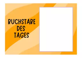 Vorschau - Arbeitsblätter - Buchstabe der Woche: Plakat zum Aufhängen und austauschen - Seite 1