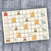 Vorschau - Spiele - 🐄Bauernhof Leiterspiel Würfelspiel Brettspiel - Deckblatt