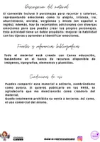Vista previa - Manualidades / Dibujos para colorear - Marionetas para trabajar las emociones y el manejo de tijeras - página 1
