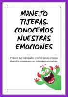 Vista previa - Manualidades / Dibujos para colorear - Marionetas para trabajar las emociones y el manejo de tijeras - página 2