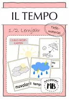 Vorschau - Bildkarten - IL TEMPO - Bild-Wort-Karten - Deckblatt
