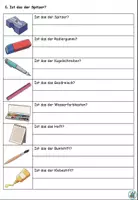 Vorschau - Arbeitsblätter - Übungen "Meine Schulsachen" - DaZ - Seite 2