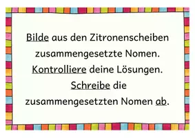 Vorschau - Spiele - Zusammengesetzte Nomen Zitronen-Legespiel - Seite 2