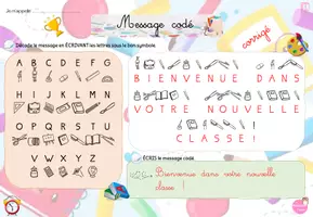 Aperçu - Apprentissages en autonomie - Messages codés (la rentrée) - Page 2