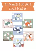 Aperçu - Cartes / Images - 8x puzzles détails (Thème sous l'océan ) - Page de couverture