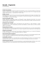 Vorschau - Arbeitsblätter - Novalis - Fragmente - Deckblatt
