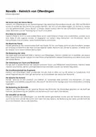 Vorschau - Arbeitsblätter - Novalis - Heinrich von Ofterdingen - Deckblatt