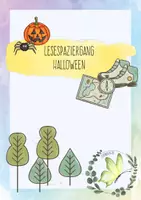 Vorschau - Arbeitsblätter - Lesespaziergang Halloween - Deckblatt