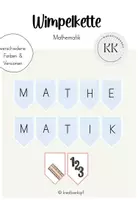 Vorschau - Anderer Materialtyp - Wimpelkette - Mathe - Deckblatt