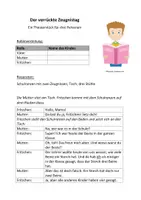 Vorschau - Anderer Materialtyp - Sketch Theaterstück "Der verrückte Zeugnistag" für 3 Personen - Seite 1