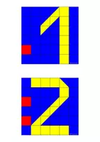 Vorschau - Stationenlernen - Würfelmosaik Vorlagen Lernspiel Zahlen und Mengen 1-10 Freiarbeit - Seite 1