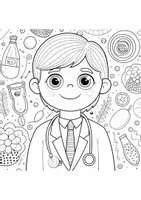 Vorschau - Arbeitsblätter - Ausmalbilder Thema Berufe - Grundschule - Bastelvorlagen - Seite 2