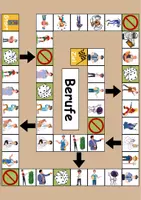 Vorschau - Arbeitsblätter - Brettspiel Berufe Wortschatzspiel Grundschule DaZ/DaF/Deutsch - Seite 1