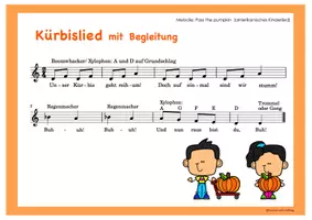 Vorschau - Arbeitsblätter - MUSIK - Herbst- Kürbislied (Pass the pumpkin) - Seite 2