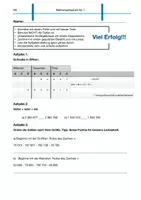 Vorschau - Klassenarbeiten - Klassenarbeit Natürliche Zahlen und Daten 5R - Deckblatt