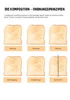 Vorschau - Arbeitsblätter - Die Komposition – Ordnungsprinzipien auf Toastbrot (Kunst, Arbeitsblatt und Merkblatt) - Seite 1