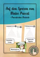 Vorschau - Stundenentwürfe - Auf den Spuren von Blaise Pascal - Pascal'sches Dreieck (Kl. 3/4) - Deckblatt