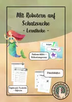 Vorschau - Stundenentwürfe - Mit Robotern auf Schatzsuche - Programmieren (Kl. 1) - Deckblatt