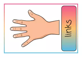 Vorschau - Präsentationen/Tafelbilder - Kärtchen rechte und linke Hand - Seite 3