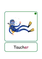 Vorschau - Arbeitsblätter - XXL Lesekarten/Bildkarten Berufe Silben - DaZ/DaF, Deutsch (Grundschule) - Seite 3