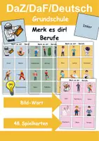 Vorschau - Arbeitsblätter - Materialpaket Spiele Berufe - DaZ/DaF, Deutsch, Sachunterricht (Grundschule) - Seite 1