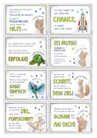 Vorschau - Anderer Materialtyp - Karten zum Mutmachen z.B. für den Schulanfang, zum Zeugnis, LEG - Seite 3