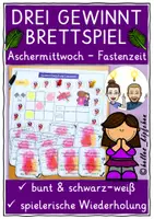 Vorschau - Spiele - Aschermittwoch und Fastenzeit Drei gewinnt BRETTSPIEL Kirchenjahr - Deckblatt