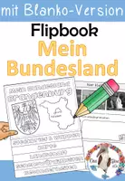 Vorschau - Arbeitsblätter - Flipbook - Mein Bundesland - Hier lebe ich - eine Bastelvorlage - Deckblatt