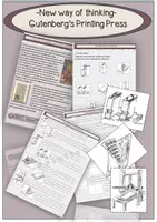 Vorschau - Stundenentwürfe - Geschichte-bili--New way of thinking-Gutenberg's Printing Press - Deckblatt