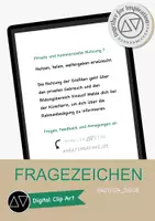 Vorschau - selbst erstellte Cliparts/Grafiken - GRATIS VORSCHAU digitale Clip Art - Fragezeichen - Seite 2