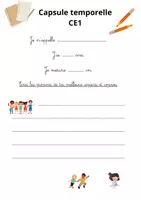 Aperçu - Fiches - Capsule temporelle CP CE1 - Page 2