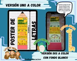 Vista previa - Refuerzo / NEE / Materiales de apoyo - cada letra en su lugar - página 1